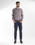 Multi-colored checked sport shirt