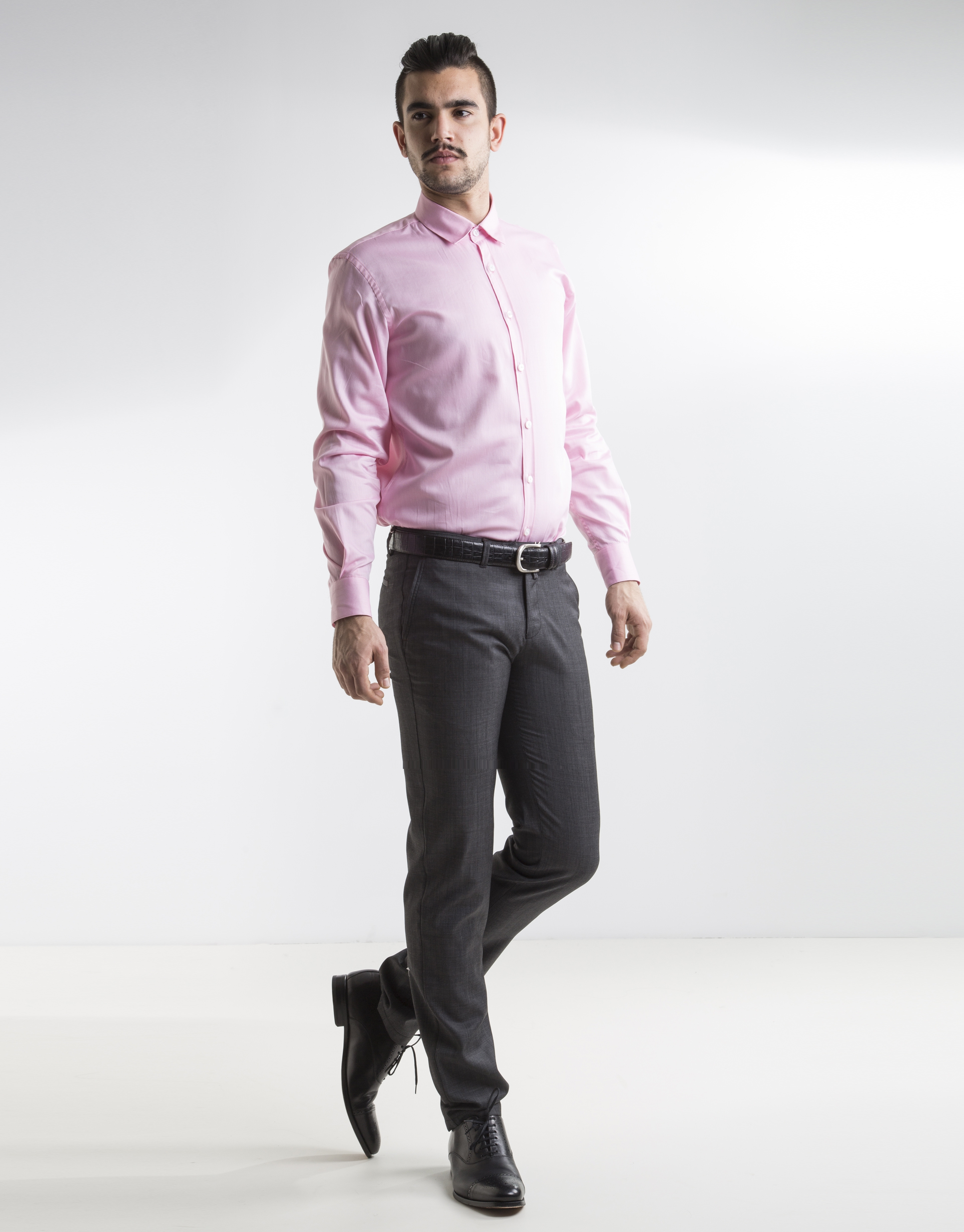 Camisa vestir oxford rosa