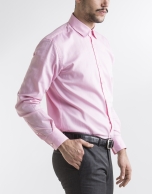 Camisa vestir oxford rosa