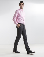 Camisa vestir oxford rosa