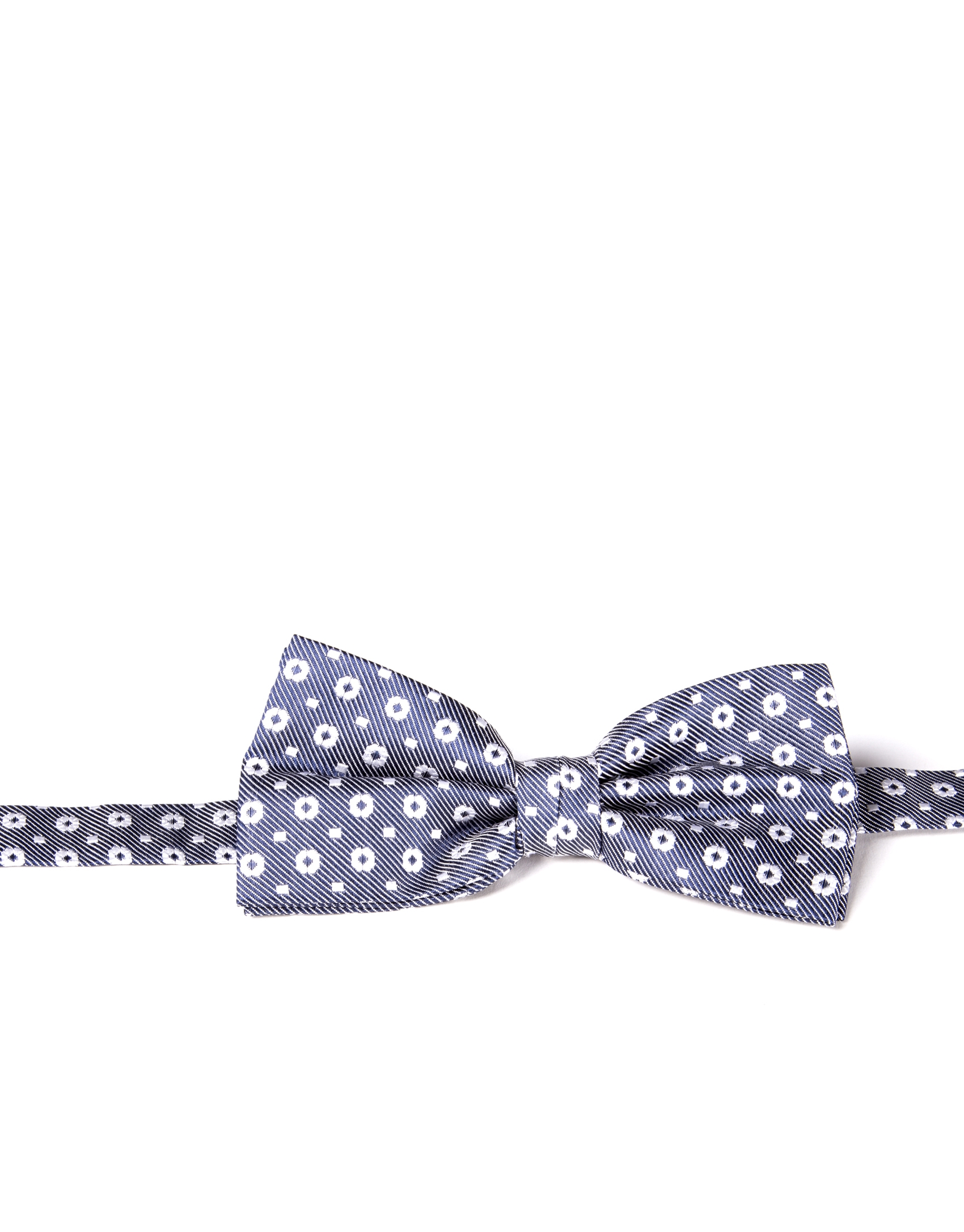 Flower blue print bowtie