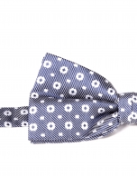 Flower blue print bowtie