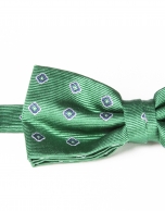 Green floral bowtie