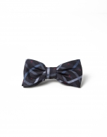 Beige/green checked bowtie with red dots