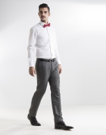 grey Prince of Wales dress pants