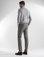 grey microprint pants