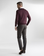 Pantalón sport micro pata de gallo gris