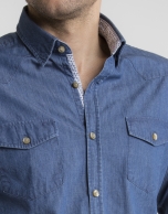 Dark denim shirt