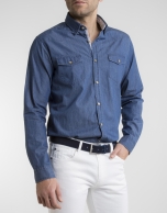 Camisa vaquera azul