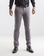 Light grey print sport pants 