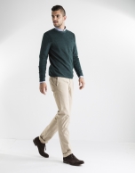 Beige plain sport pants