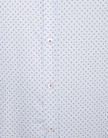 Light blue Oxford shirt with blue dots