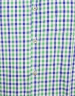 Green/navy blue checked shirt