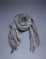 Foulard gris rayas verdes