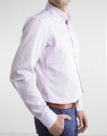 Camisa oxford algodón rosa