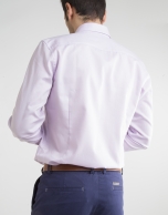 Camisa oxford algodón rosa