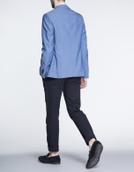 Blue microprint jacket 