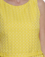 Yellow brocade top 