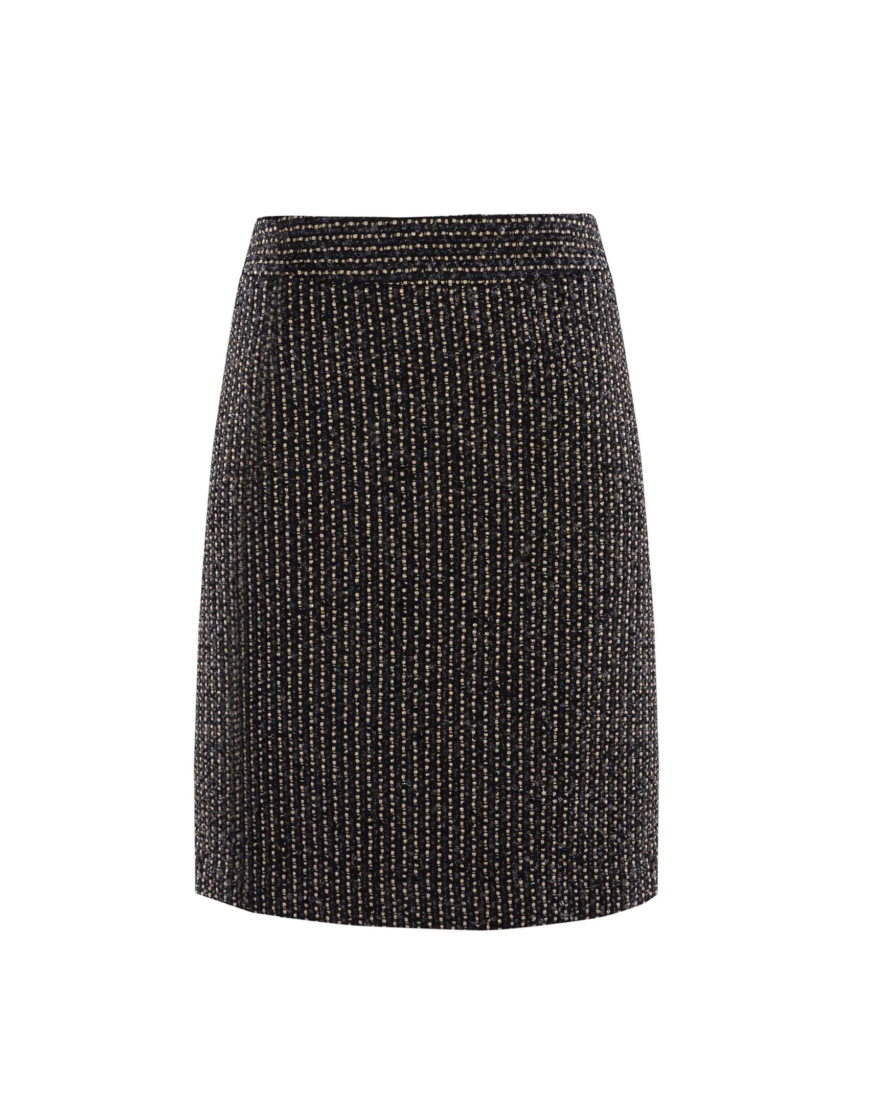 Black skirt with gold stripe