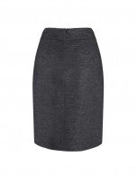 Falda gris jacquard burdeos