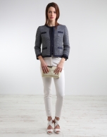 Short jacket with pockets