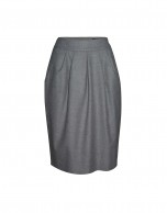 Grey pleated skirt