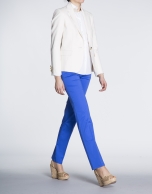 Off white rounded lapel blazer