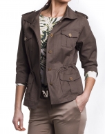 Parka cuello camisero