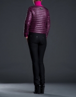 Short fuchsia - aubergine ski jacket 