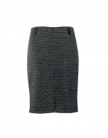 Bottle green tweed skirt