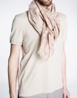 Beige print scarf