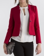 Short red jacket