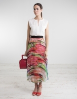 Long pleated skirt