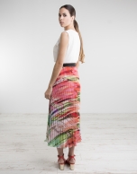 Long pleated skirt