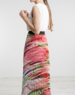 Long pleated skirt