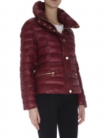 Burgundy quilted windbreaker