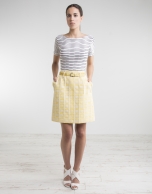 Yellow checked skirt