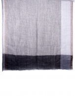 Foulard bicolor gris violeta