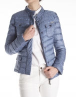 Short quilted windbreaker 