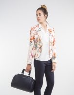 Blazer flores naranja