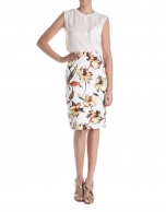 Floral print skirt