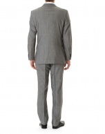 Gray microprint suit