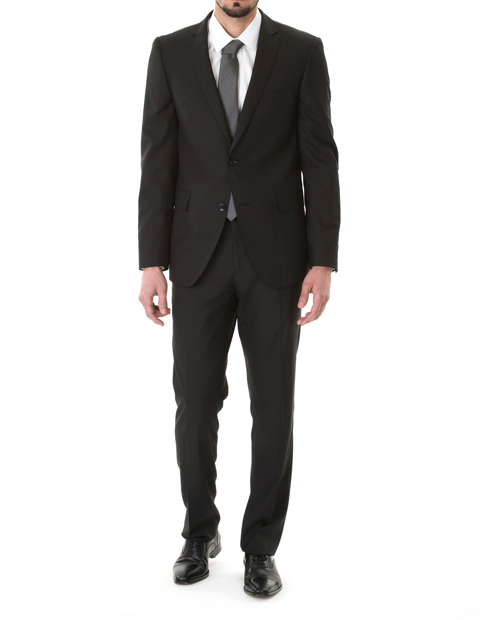 Plain black suit 