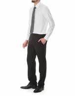 Traje liso regular negro