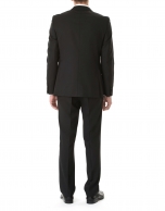 Traje liso regular negro