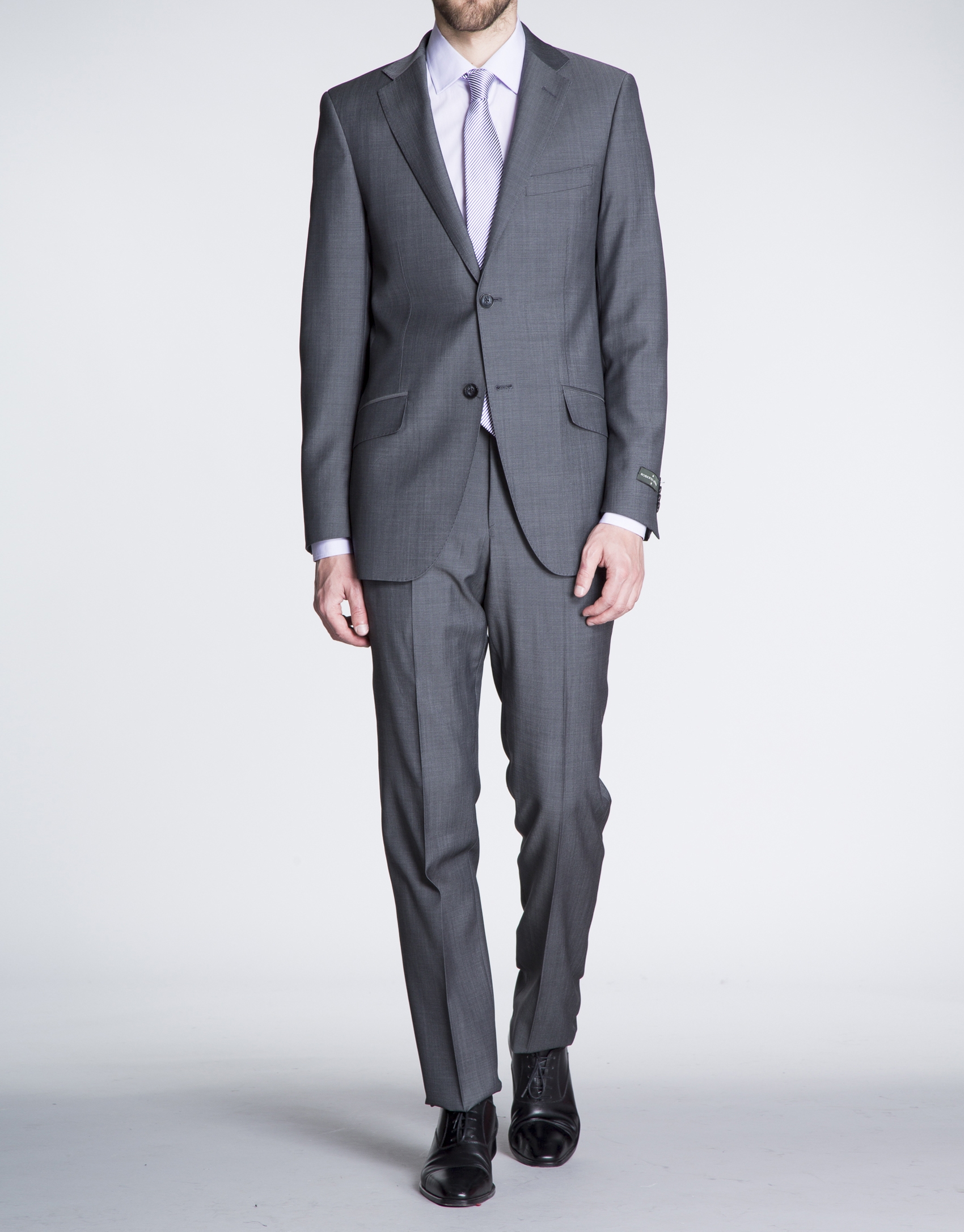 Grey twill suit