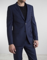 Navy blue slim fit suit