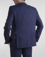 Navy blue slim fit suit