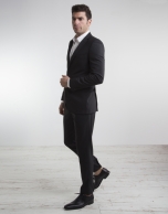 Black cool wool slim fit suit