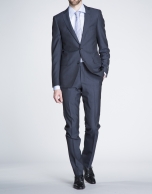 Plain navy blue suit